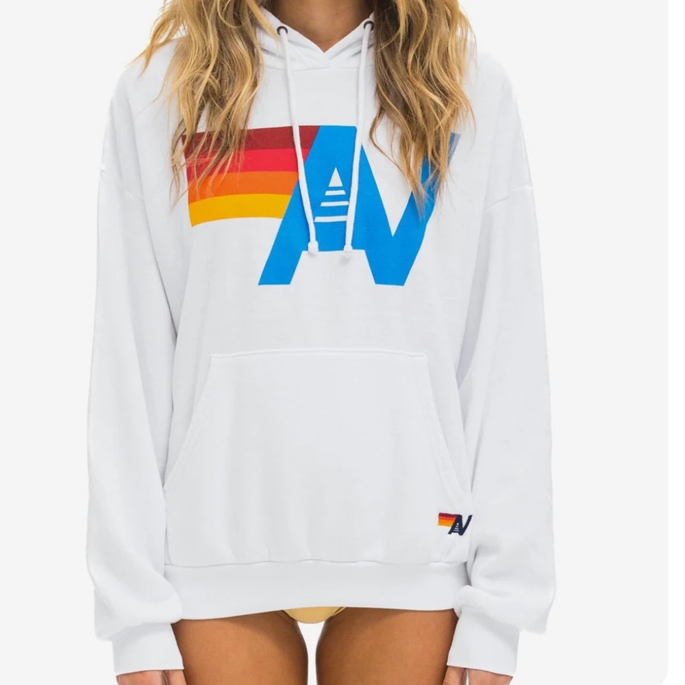 AVIATOR NATION WHITE HOODIE